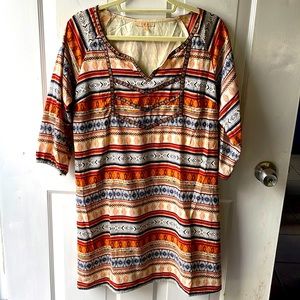 Skies are Blue aztec print dress. Size medium